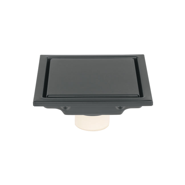 Resumidero reversible 4', anti olores, acero inox, negro, AQ