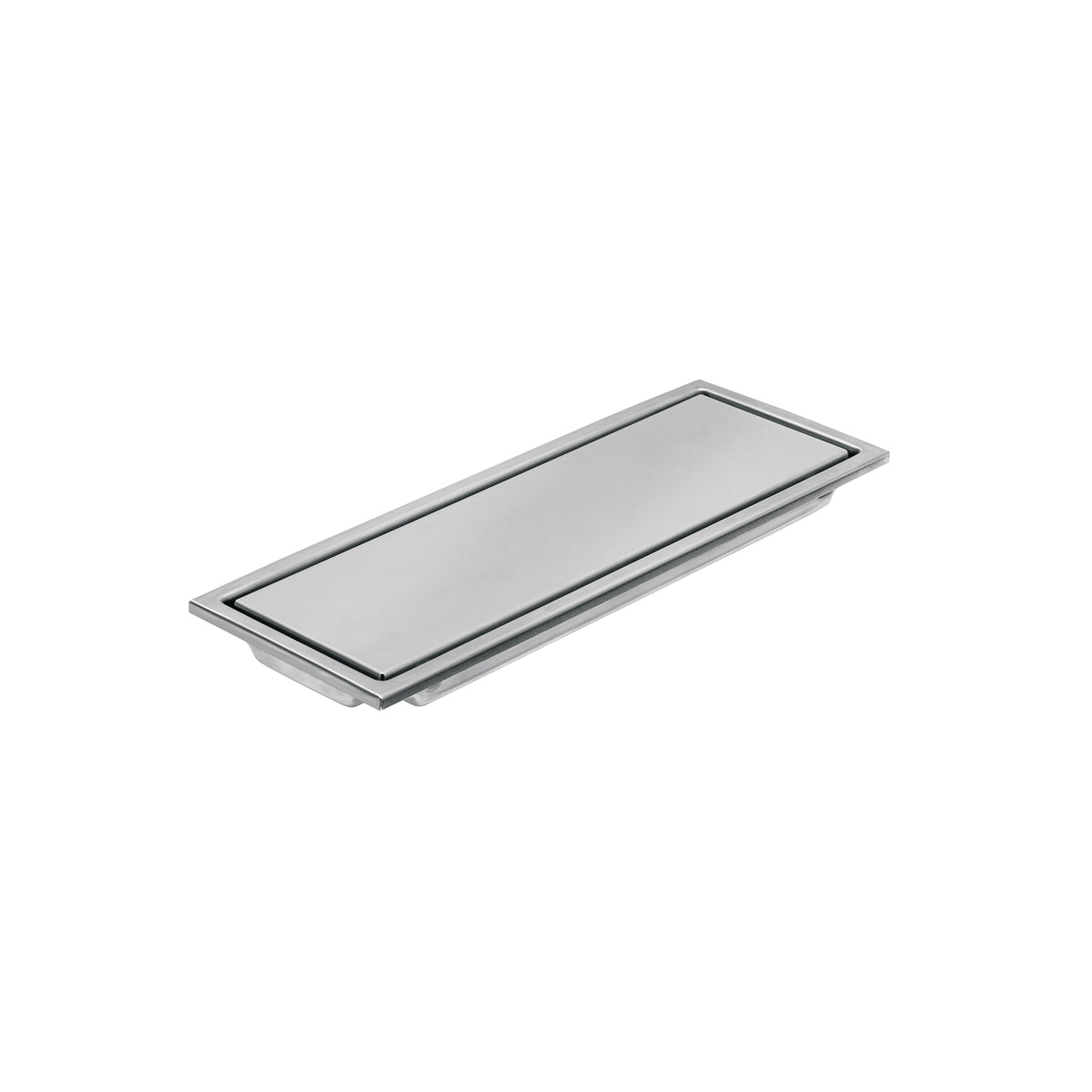 Resumidero rectangular 30x11cm reversible, inox, FOSET AQUA