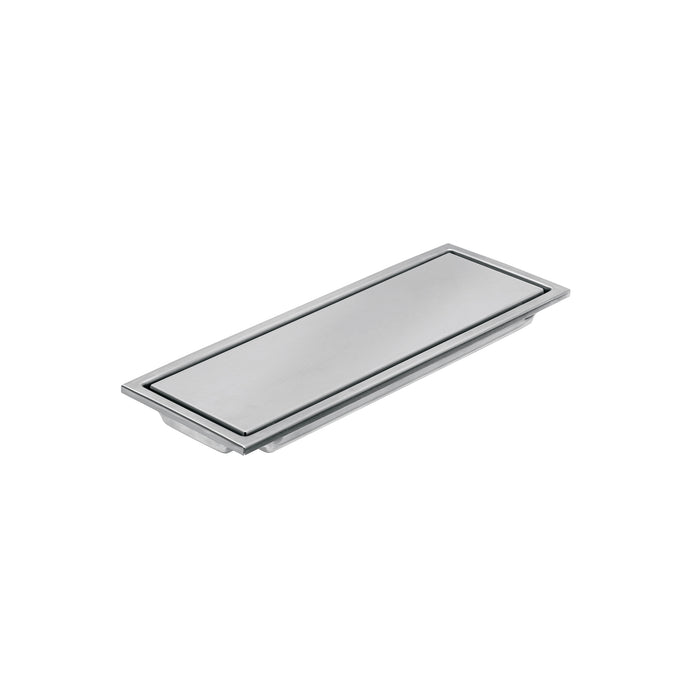 Resumidero rectangular 30x11cm reversible, inox, FOSET AQUA