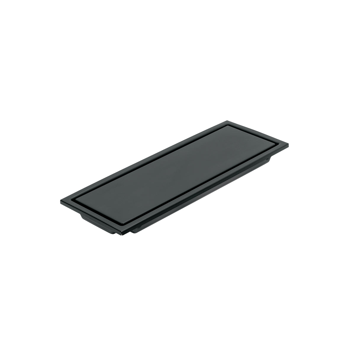Resumidero rectangular 30x11cm reversible, negro, FOSET AQUA