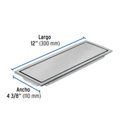 Resumidero rectangular 30x11cm reversible, inox, FOSET AQUA