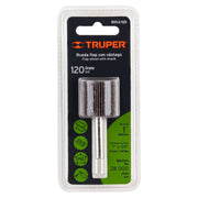 Rueda flap de 1', grano 120, TRUPER