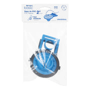 Sapo 2' para WC, PVC azul, cadena plástica, FOSET BASIC