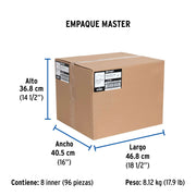 Sapo 2' para WC, PVC transparente, cadena inoxidable, FOSET