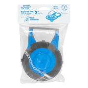 Sapo 3' para WC, PVC azul, cadena plástica, FOSET BASIC