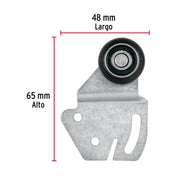 Sistema corredizo para riel superior de clóset, HERMEX