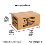 Sistema corredizo doble para riel superior de clóset, HERMEX