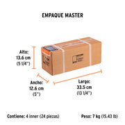 Cincel plano grueso SDS Plus 1-1/2' x 10', TRUPER