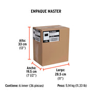 Bolsa con 75 separadores de 10 mm de losetas, TRUPER