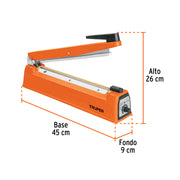 Selladora térmica 30 cm, 400 W, TRUPER