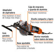 Sierra circular compacta 4-1/2', 750W, TRUPER PRO