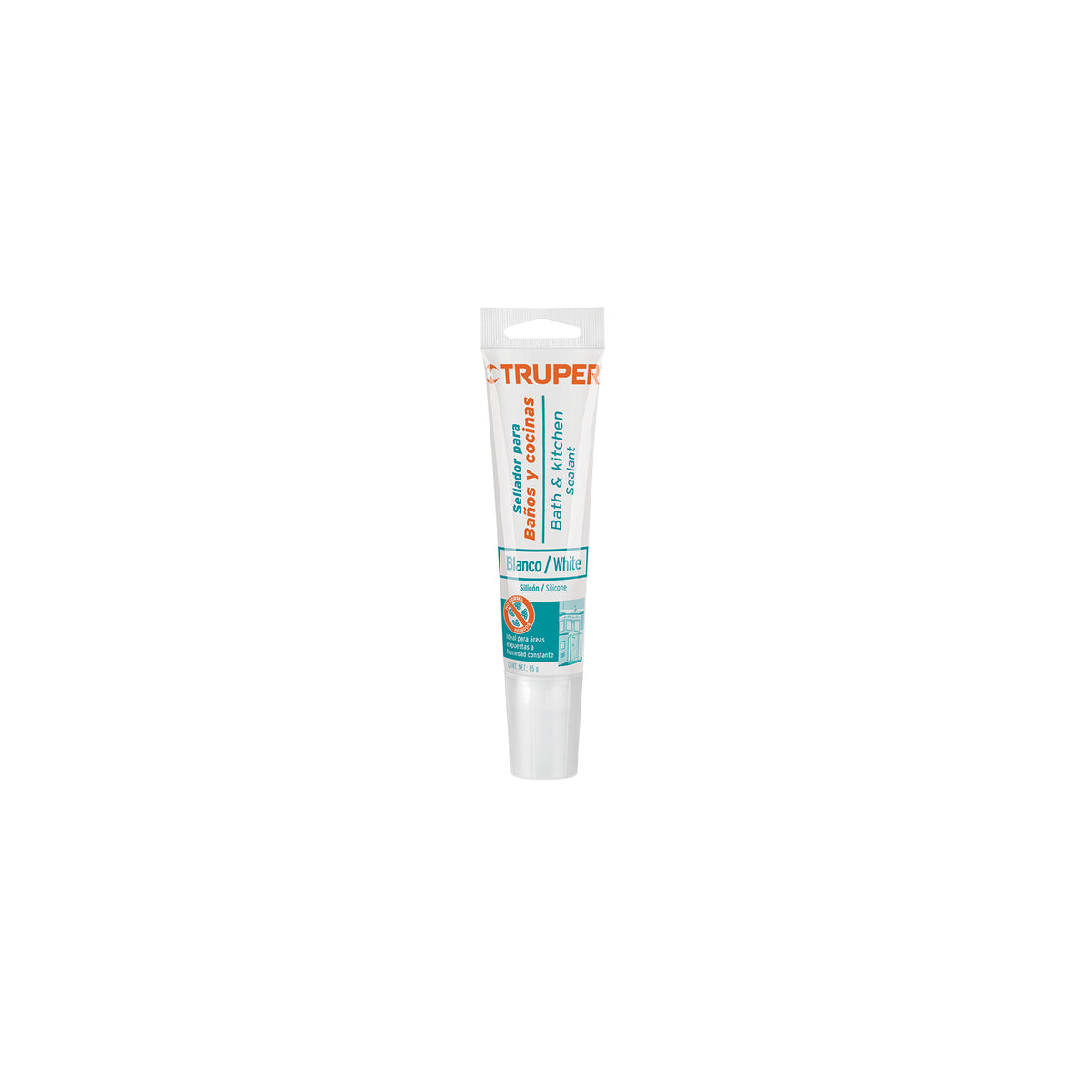 Sellador blanco para baños y cocinas, 85 g, TRUPER