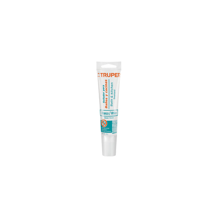 Sellador blanco para baños y cocinas, 85 g, TRUPER