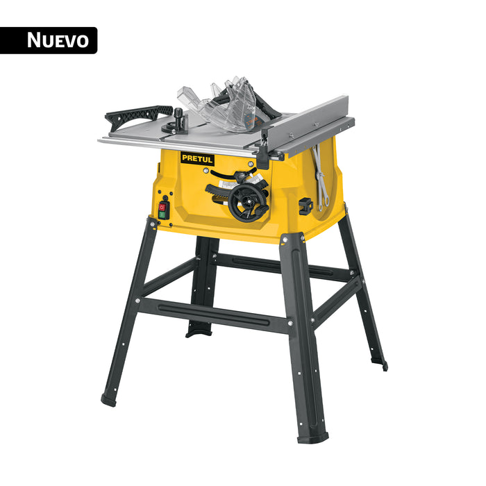 Sierra de mesa 10', 2-1/2 HP (1900 W), con base, PRETUL