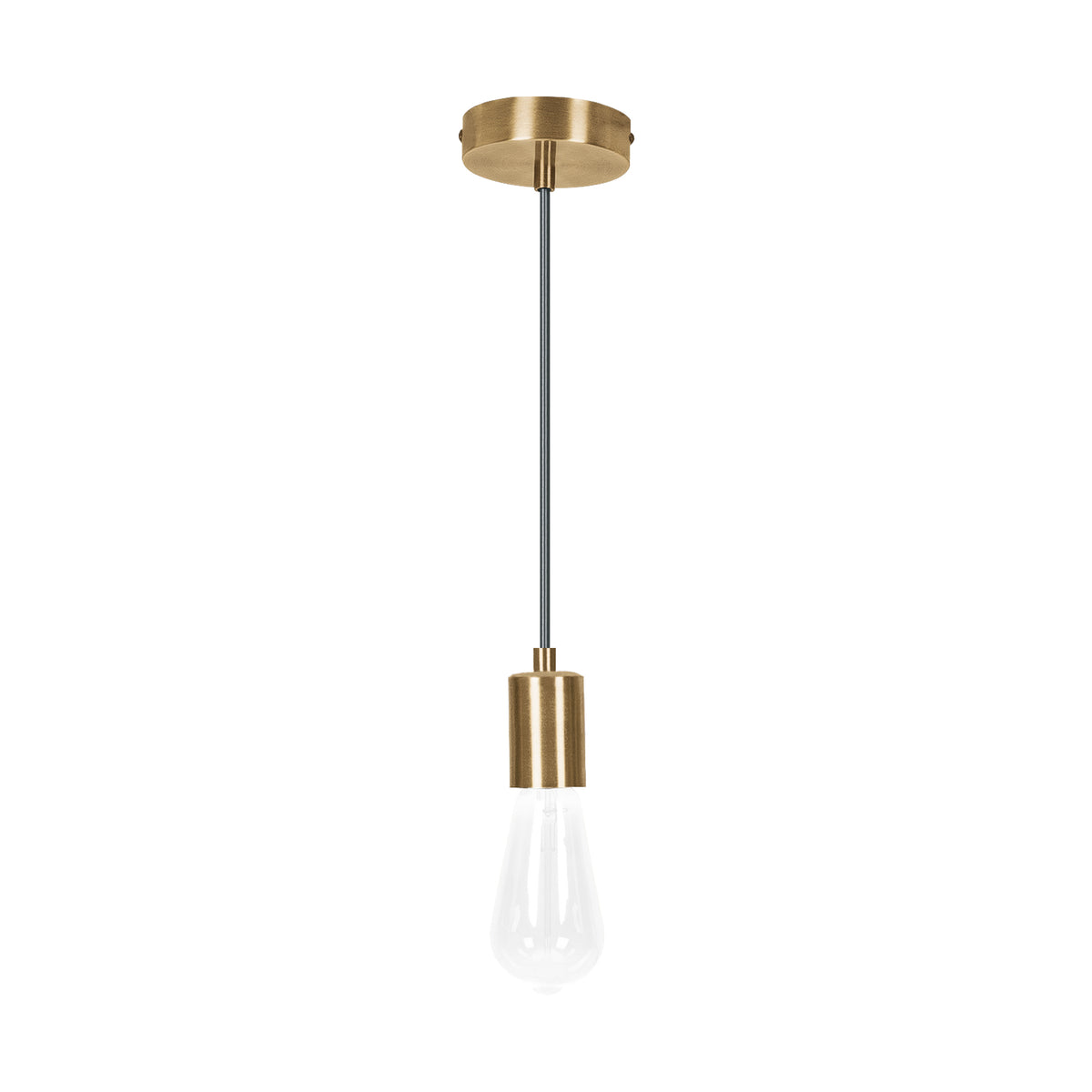 Socket colgante metálico, hierro antiguo, VOLTECK