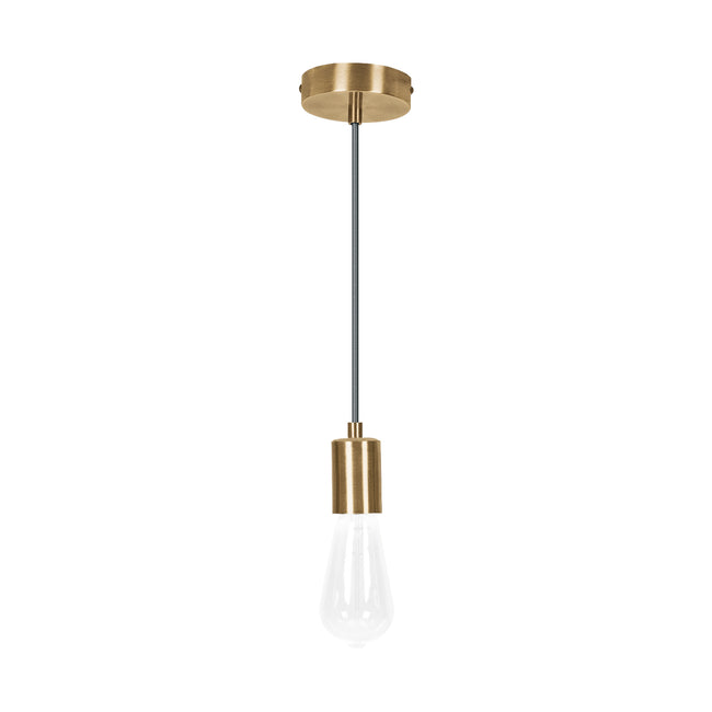 Socket colgante metálico, hierro antiguo, VOLTECK