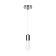 Socket colgante metálico, satín, VOLTECK