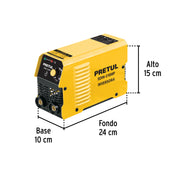 Mini soldadora inversora 100A, 127 V, Serie 300, PRETUL