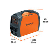 Soldadora para microalambre, 130A, TRUPER