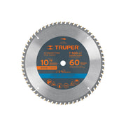 Disco sierra 10' para madera, 60 dientes centro 5/8', TRUPER