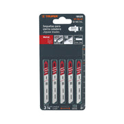 Blíster con 5 seguetas 18 DPP zanco 'T' corte recto metal