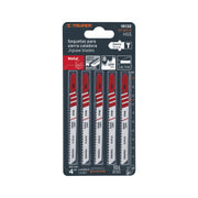 Blíster con 5 seguetas 8 DPP zanco 'T' corte recto metal