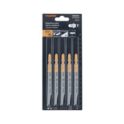 Blíster 5 seguetas T, 12 DPP HCS, corte recto limpio/madera