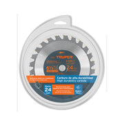 Disco sierra 6-1/2' p/madera, 24 dientes con centro 5/8'