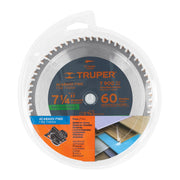 Disco sierra 7-1/4' multimaterial, 60 dientes centro 5/8'