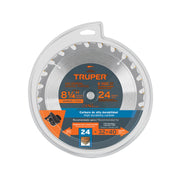 Disco sierra 8-1/4' para madera, 24 dientes centro 5/8'
