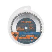 Disco sierra 8-1/4' para madera, 40 dientes centro 5/8'