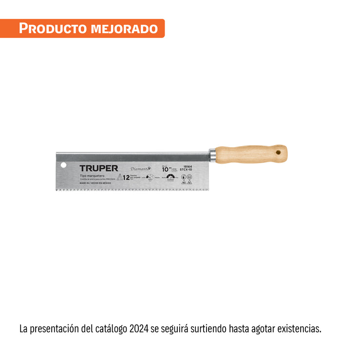 Serrucho tipo marquetero 10', 12 DPP, TRUPER