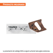 Serrucho de costilla 12' Diamante, 12 DPP, TRUPER