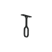 Soporte negro para tubo ovalado de closet, HERMEX