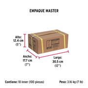 Soporte negro para tubo ovalado de closet, HERMEX