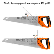 Serrucho Rapid 18', 7 DPP, mango Comfort grip, TRUPER