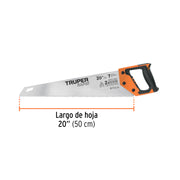 Serrucho Rapid 20', 7 DPP, mango Comfort grip, TRUPER