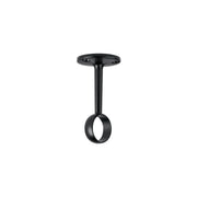 Soporte negro para tubo redondo de closet, HERMEX