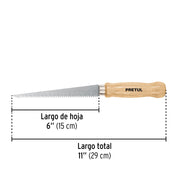 Serrucho de 6' para plafón y muros de yeso, PRETUL