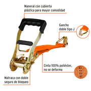 Sujetador con matraca carga máxima 3000 kg, TRUPER
