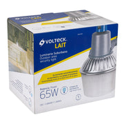 Luminario suburbano con foco LED 40W 6500K y sensor de luz