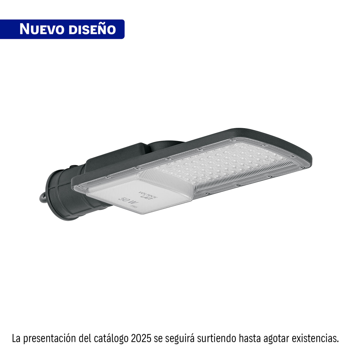 Luminario suburbano LED 50 W 6500 K, plano, VOLTECK
