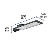 Luminario suburbano LED 100 W 6500 K, plano, VOLTECK