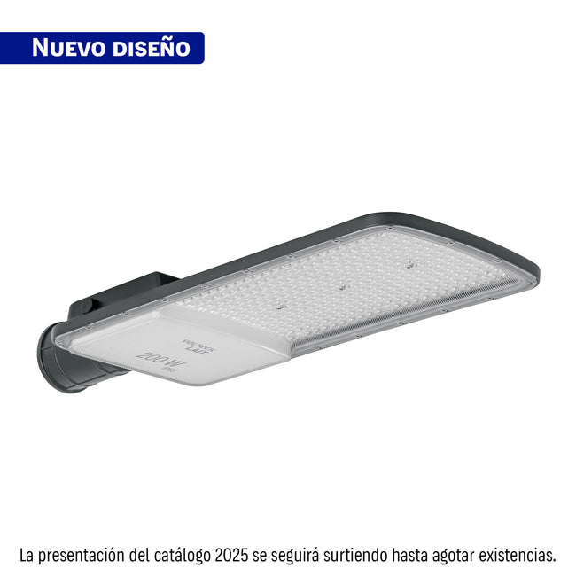 Luminario suburbano LED 200 W 6500 K, plano, VOLTECK