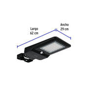 Luminario suburbano solar LED 15 W 6500 K con sensor de luz