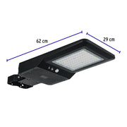Luminario suburbano solar LED 40 W 6500 K con control remoto