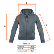 Sudadera gris para caballero, talla EG, TRUPER