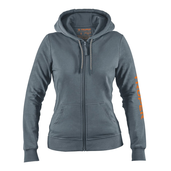 Sudadera gris para dama, talla CH, TRUPER