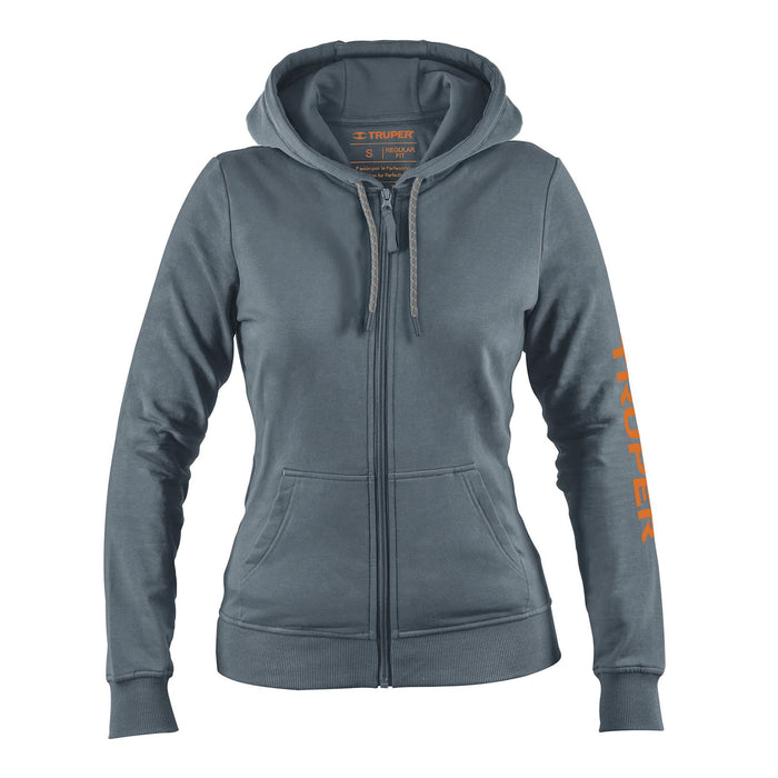 Sudadera gris para dama, talla CH, TRUPER
