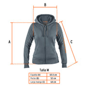 Sudadera gris para dama, talla M, TRUPER